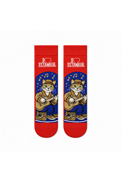 CARNAVAL SOCKS Carnaval Istanbul Street Musician Cat Unisex Socks