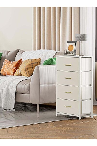 Solerconm 4-Drawer Dresser Vertical Storage Tower Fabric Dresser for Bedroom,...