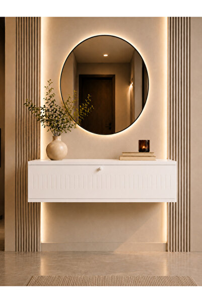 melura home MELURA DRESUAR 90 CM %100 MDF KAPAKLI DUVARA MONTE
