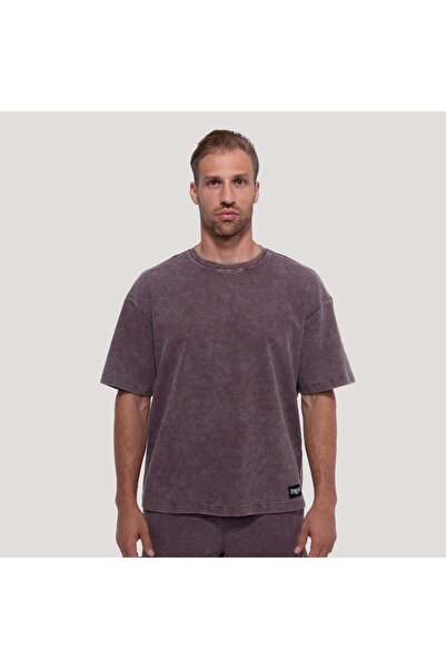 GymBeam Tricou Persistence Maro Spălăcit M