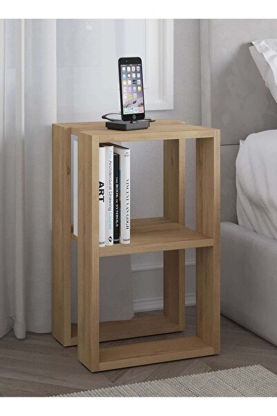 Mourah Home Modern Nightstand Bedside Table | Multifunctional Side Table For ...