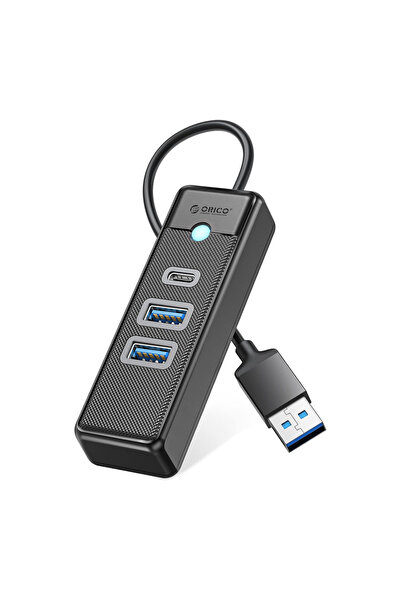 Orico PWC2U-U3 Hub USB 3.0 3-în-1, 2x USB-A + USB-C, 5Gbps, 0.15m, Negru