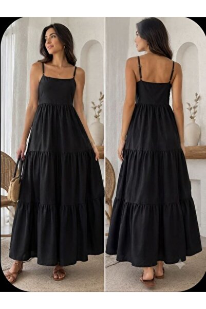SHİROSA Strapless Ruffled Dress with Straps