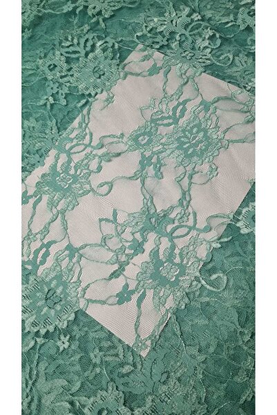 Generic Lace Fabric Turquoise Color (3 Meters)