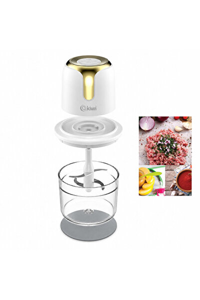 KÜÇÜK HAZİNE USB TO TYPE-C ŞARJLI MİNİ 3 BIÇAKLI GOLD BLENDER RONDO GIDA DOĞR...