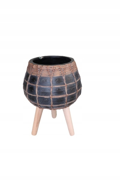 NO BRAND DONICA BOHO 23cm 28492 NEGRU