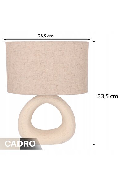 NO BRAND Lampă de noptieră pentru dormitor, cu priză, 33,5 cm, clasică, cu ab...