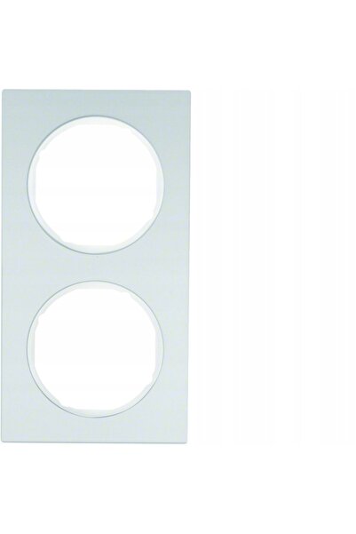 hager Berker R.3 Cadru dublu pliabil din aluminiu/alb 10122274