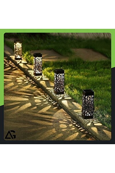 NO BRAND 6x LAMPĂ SOLARĂ DECORATIVĂ CU MOTIV AŽURAT, DE GRĂDINĂ, CU LED-URI, ...
