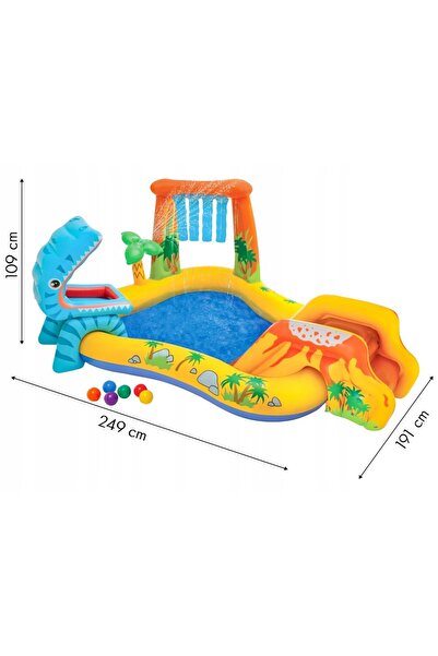 Intex Parc acvatic pentru copii, piscină gonflabilă, tobogan cu fântână + juc...