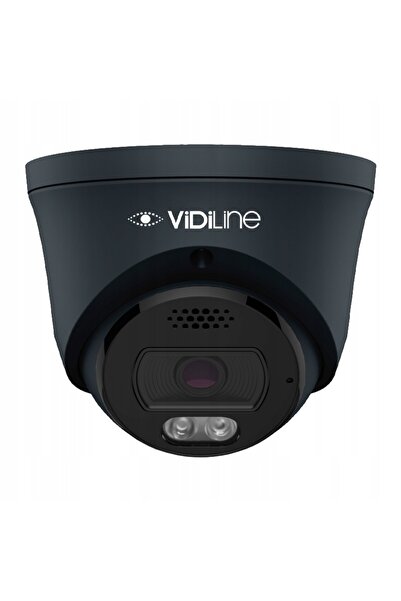 ViDiLine Cameră IP Dome de exterior 8MP cu lumină duală, PoE, pentru supraveg...