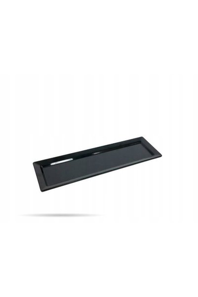 NO BRAND Tavă de banchet tip semicuvă din melamină Pure GN 2/4 negru 528x162x...