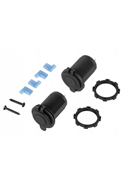 NO BRAND Încărcător auto cu 2 porturi USB + priză pentru brichetă