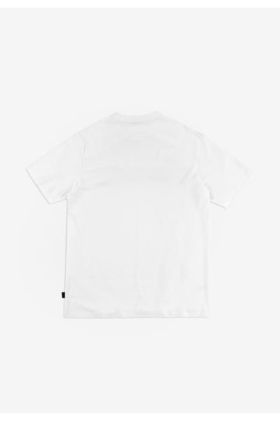 PROSTO Tricou alb bărbătesc cu logo tip box XL