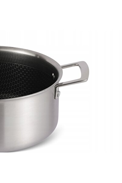 NO BRAND Oală pentru plite cu inducție Edenberg de 3,5 L, 22 × 10 cm, cu stra...