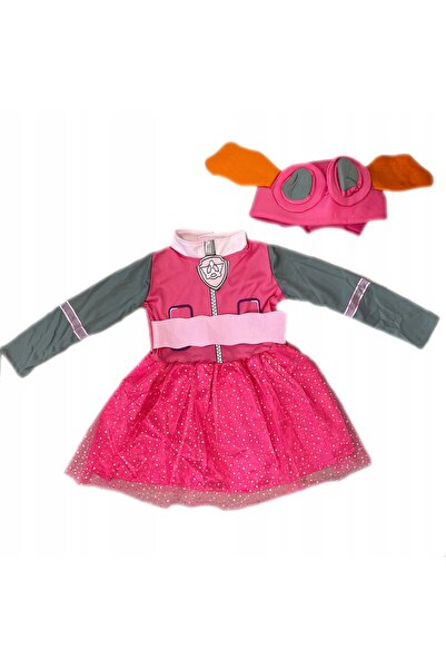 Toys Rochie costum PSI PATROL SKYE + Ceas 3D cu proiector 110-116