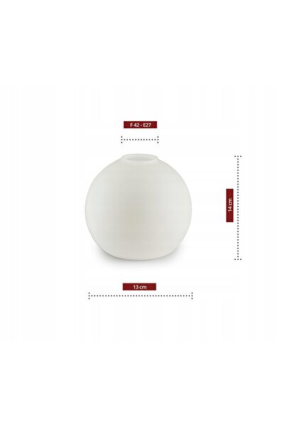 NO BRAND Lampa de perete, aplice, sferă de sticlă opacă cu fibră de sticlă