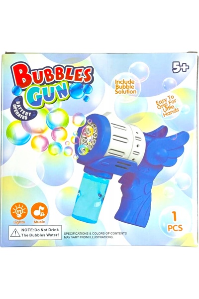 Toys Pistol cu bule de săpun Kuromi, mașină automată de bule, lansator de bul...