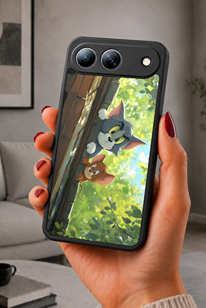 TECNO Spark 40 5G Uyumlu Jerry Desenli Kamera Korumalı Darbelere Dayanıklı Kılıf