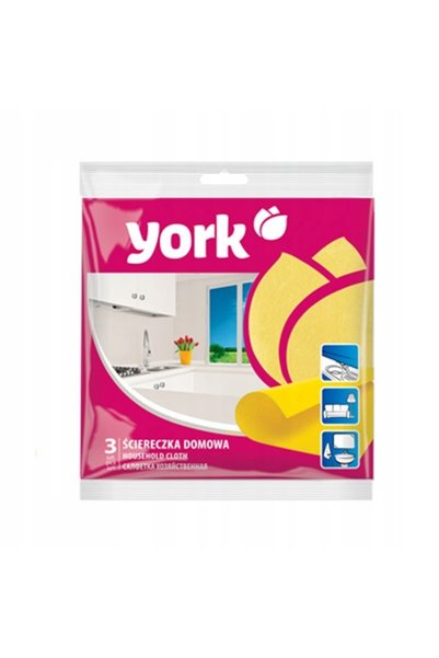 NO BRAND Lavetă de curățenie York pentru diverse suprafețe 35x35cm 3 buc x20