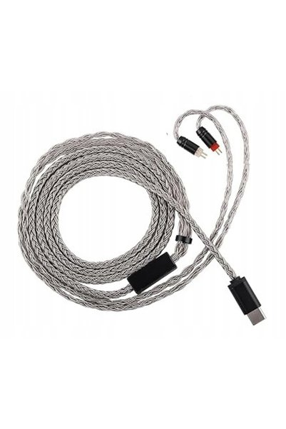 NO BRAND Cablu pentru căști pentru IEM-uri HiFi cu 2 pini Type-C Linsoul Trip...