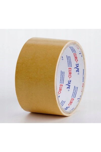 NO BRAND Bandă adezivă dublă dalpo euro-tape 38mm x 25m albă x 6 bucăți