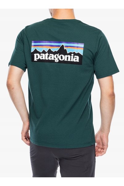 Patagonia Tricou P-6 Logo Responsibili-Tee - verde cascadă S