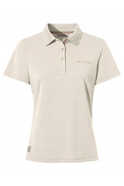 NO BRAND Tricou polo esențial Vaude pentru femei - ecru 42 (L)