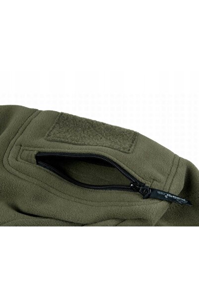 NO BRAND Hanorac tactic cu glugă din fleece polar Helikon Patriot Verde Măsli...