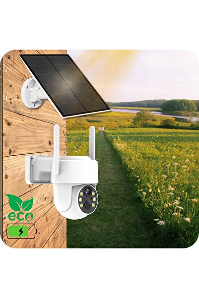 NO BRAND Cameră solară WiFi 4MP inteligentă de exterior rotativă IP wireless ...
