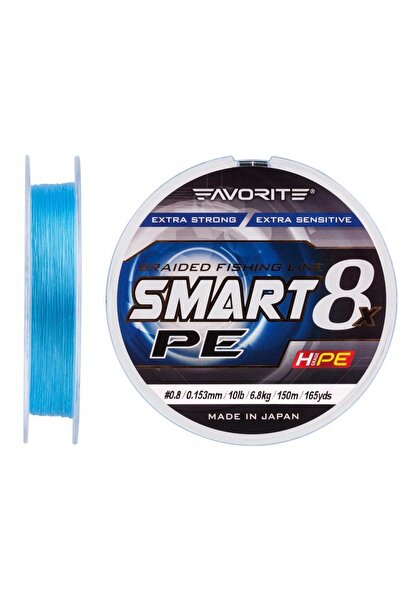 NO BRAND Plecionka Favorite Smart 8x 150m 0.153mm 10lb 6.8kg Albastru Spinnin...