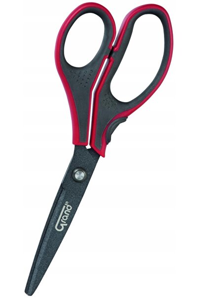 GRAND Foarfece de birou teflonate, 21cm, GR-8825 gri/roșu, 4 bucăți