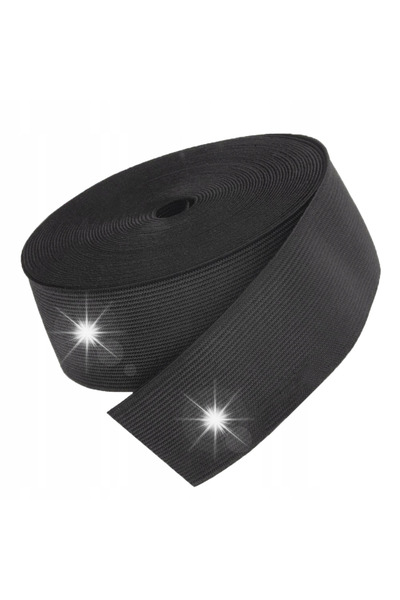 NO BRAND Bandă elastică pentru îmbrăcăminte, lată 80 mm, 8 cm - Negru
