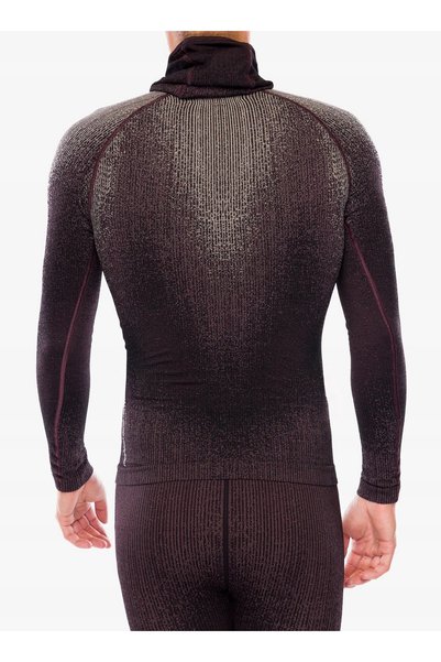 Odlo Blackcomb BL Top Facemask LS Hanorac Termic - fudge S