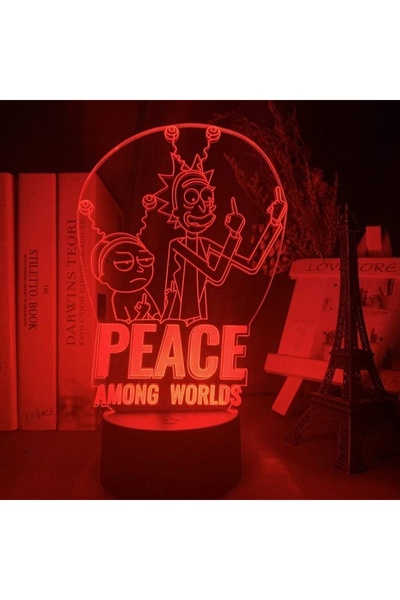 NO BRAND RICK AND MORTY LAMPĂ LED USB 3D 16 CULORI + TELECOMANDĂ