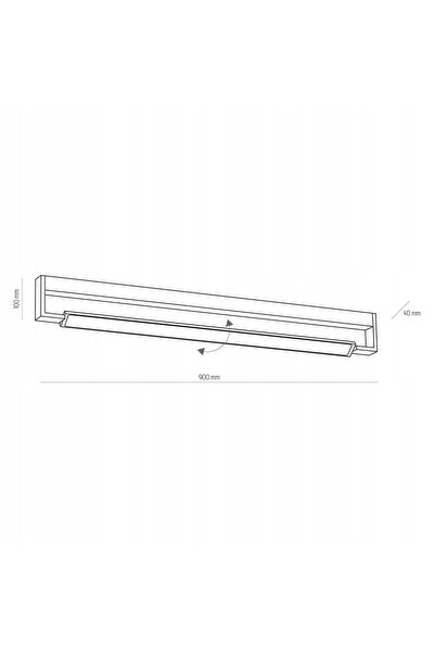 NO BRAND Aplică de perete DEKSTER încastrată LED 36W TK-Lighting 3502