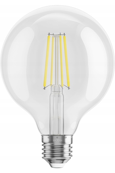 Mexen VINTIS Bec LED cu filament 6X E27 G95 8W 4000K 1055 LM Clar