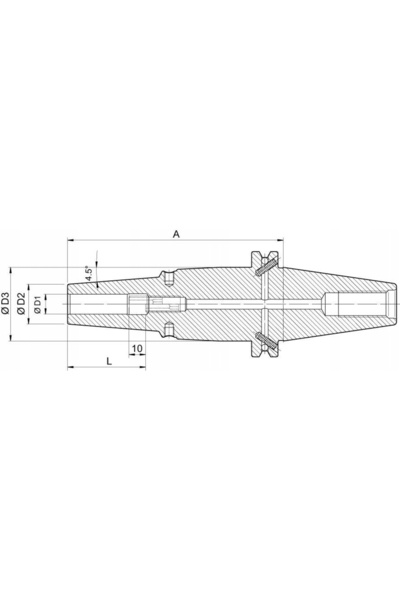 NO BRAND Terminal termocontractabil DIN69871, 10,0/26,5x65mm HAI
