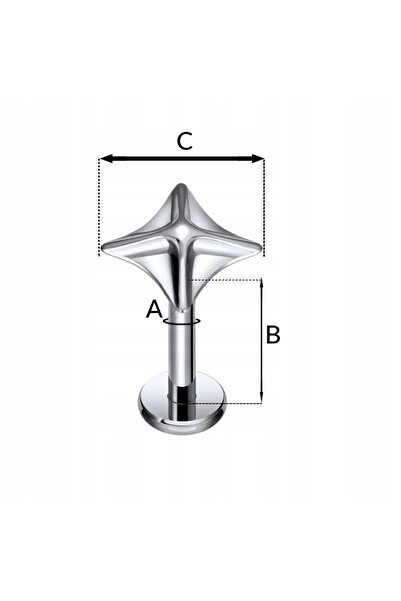 NO BRAND PIERCING DIN ARGINT Cercei Labret cu capac decorativ HELIX CONCH TIT...