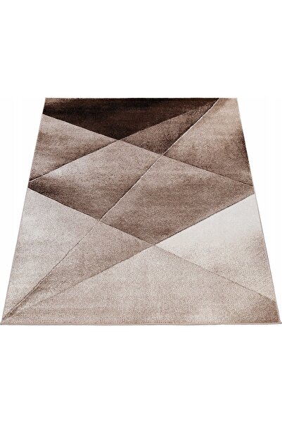 NO BRAND PACO HOME ECE Covor modern de designer geometric 60x100 cm, bej