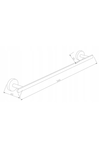 Mexen Suport de perete tip LOFT pentru prosoape, negru