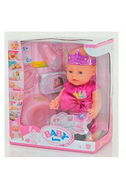 NO BRAND Păpușă interactivă Baby Love + accesorii 43 cm 8 funcții BL018E
