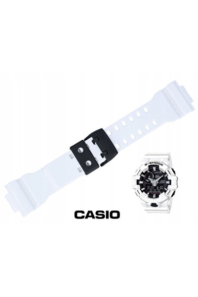 Casio Original GA-700 7A curea albă lucioasă 16mm