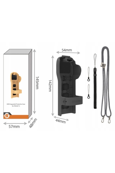 SunnyLife Husă de protecție cu șnur pentru camera DJI Osmo Pocket 3, accesori...