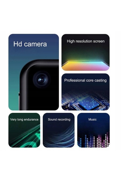 NO BRAND Player MP3 Benjie R1 de 16 GB cu cameră video, Bluetooth 5.4 și Hi-Fi
