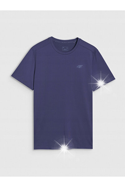 4F Tricou pentru bărbați FNK M1343 bleumarin închis R. L.