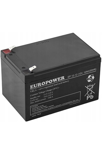 EuroPower BATERIE AGM VRLA EP EP12 12Ah 12V BATERIE REÎNCĂRCABILĂ AUTKO JUCĂR...