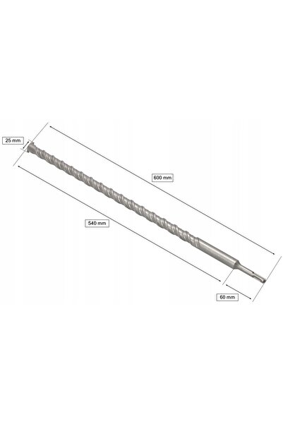 NO BRAND Burghiu pentru beton SDS Plus Widia Impact 25x600mm