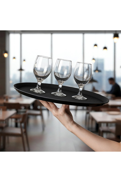 Vilde 10x KELNERSKA tavă antiderapantă pentru transportul în restaurante, rot...