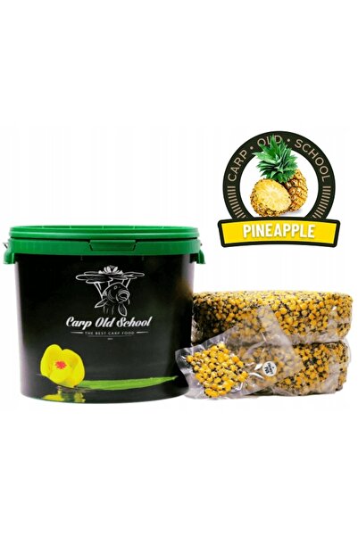 NO BRAND MIX Carp Old School Wiadro granule de momeală - Ananas 10kg